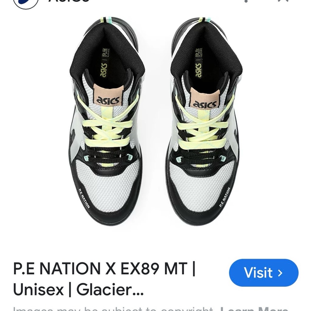 ASICS Black and Yellow Sneakers